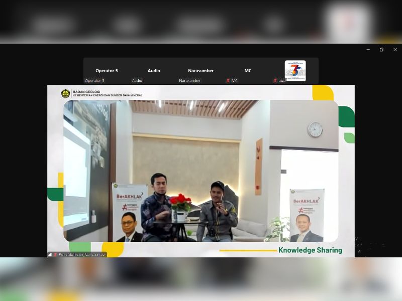 Knowledge Sharing “Peluang Pemanfaatan Data Geokimia Hasil Kegiatan Pusat Survei Geologi – Badan Geologi”