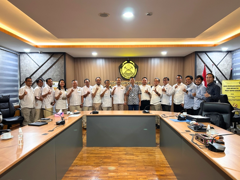 Badan Geologi Terima Audiensi Direktorat Sistem Referensi Geospasial (DSRG), Badan Informasi Geospasial