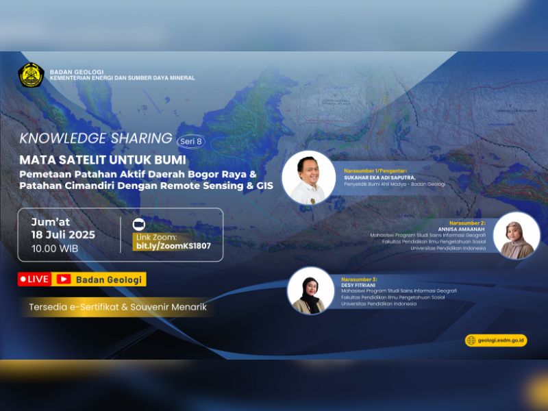 Knowledge Sharing MATA SATELIT UNTUK BUMI “Pemetaan Patahan Aktif Daerah Bogor Raya & Patahan Cimandiri dengan Remote Sensing & GIS”