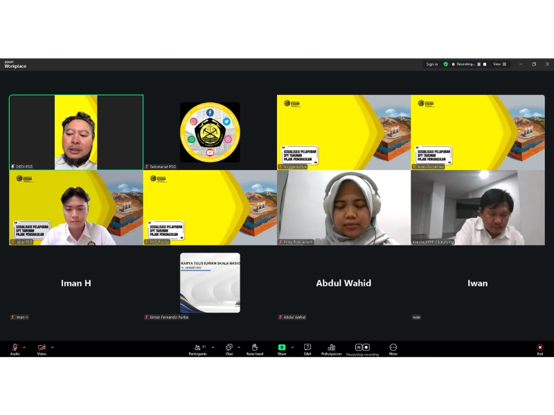 Sosialisasi Pelaporan SPT Tahunan Pajak Penghasilan