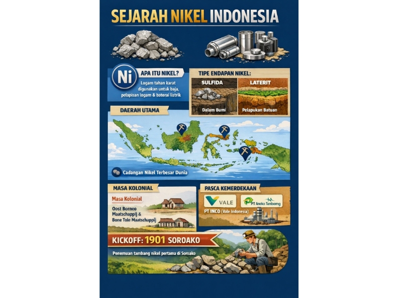 Nikel Indonesia Bagian 1: Geologi dan Sejarahnya di Nusantara